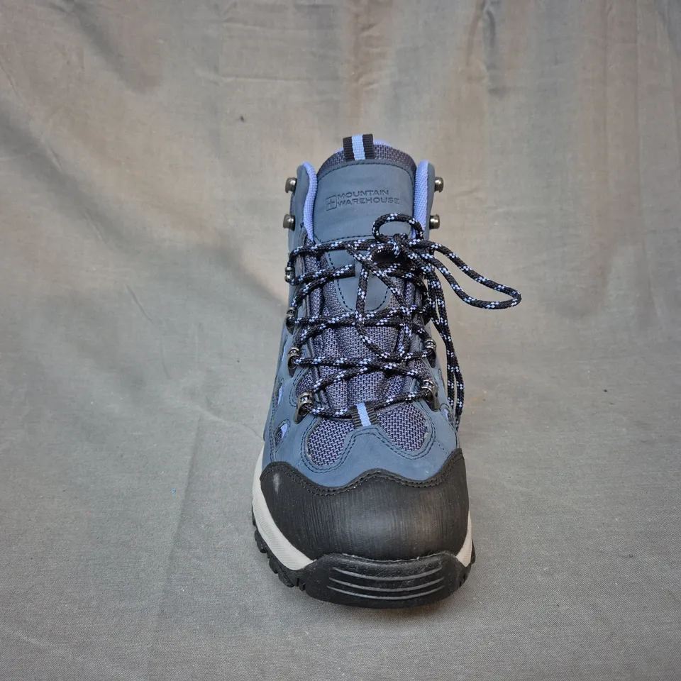 MOUNTAIN WAREHOUSE BLUE & PURPLE WALKING BOOTS - UK 7