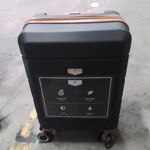 LUGG CABIN BAG BLACK WITH BROWN 