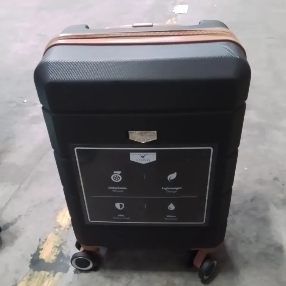 LUGG CABIN BAG BLACK WITH BROWN 