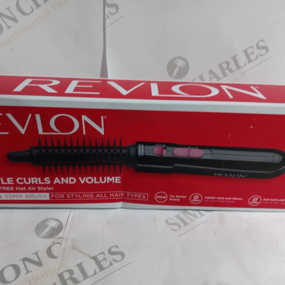 BOXED REVLON GENTLE CURLS AND VOLUME HOT AIR STYLER