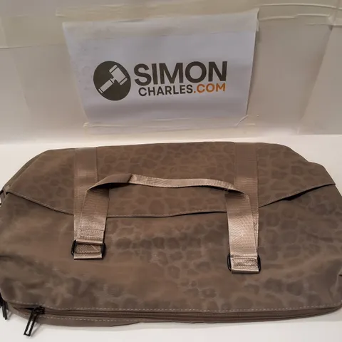 LEOPARD PRINT DUFFLE BAG