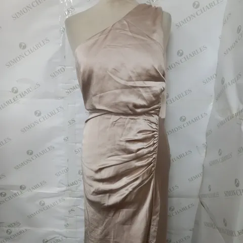 SIX STORIES SILK OYSTER SATIN DRESS - UK 12 
