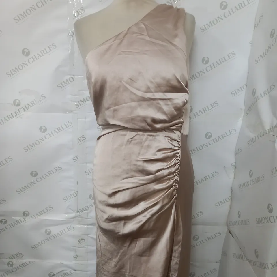 SIX STORIES SILK OYSTER SATIN DRESS - UK 12