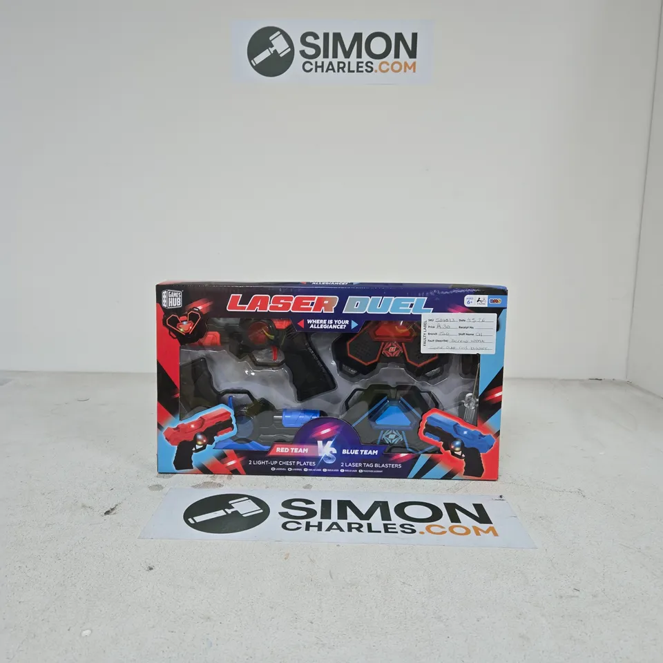 LASER DUEL – TWO-PLAYER LASER TAG BLASTER SET (BOXED)