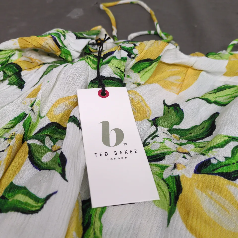 TED BAKER SIZE 16 LEMON DESIGN DRESS WITH TAGS