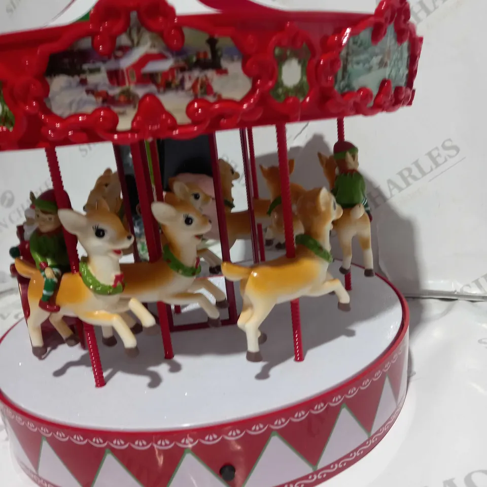 MR CHRISTMAS DELUXE VINTAGE CAROUSEL