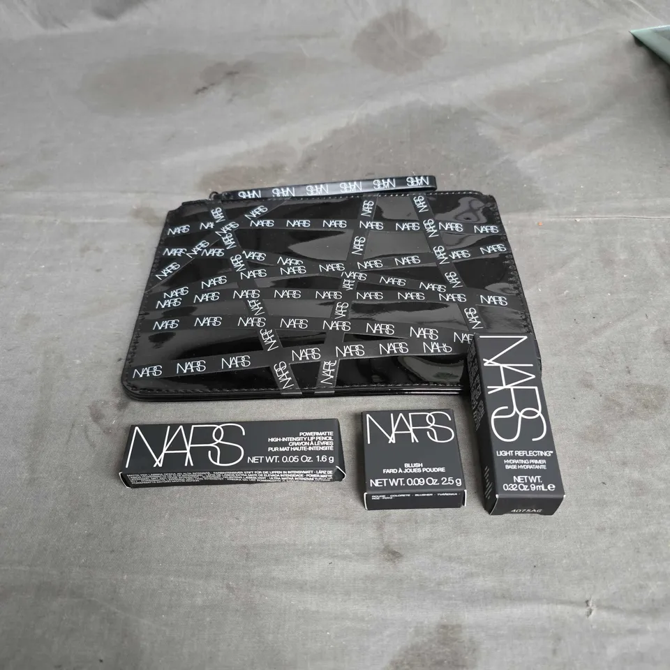 NARS LOT OF 3 ASSORTED COSMETIC PRODUCTS TO INCLUDE - BLUSH - LIP PENCIL - HYDRATING PRIMER