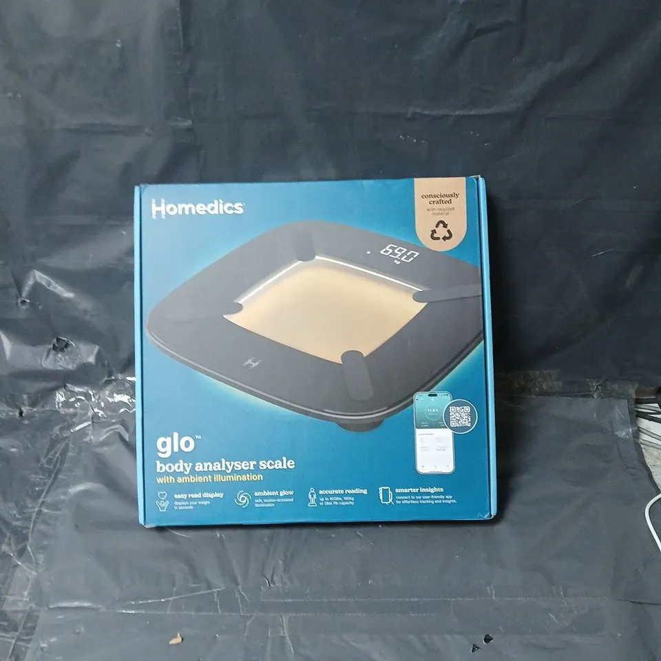 HOMEDICS GLO BODY ANALYSER SCALE WITH AMBIENT ILLUMINATION