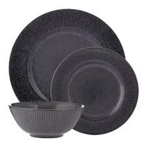 BOXED REACTIVE LINEAR 12 PIECE DINNER SET (1 BOX)