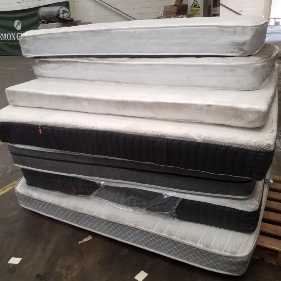 PALLET CONTAINING 7 ASSORTED MATTRESSES 