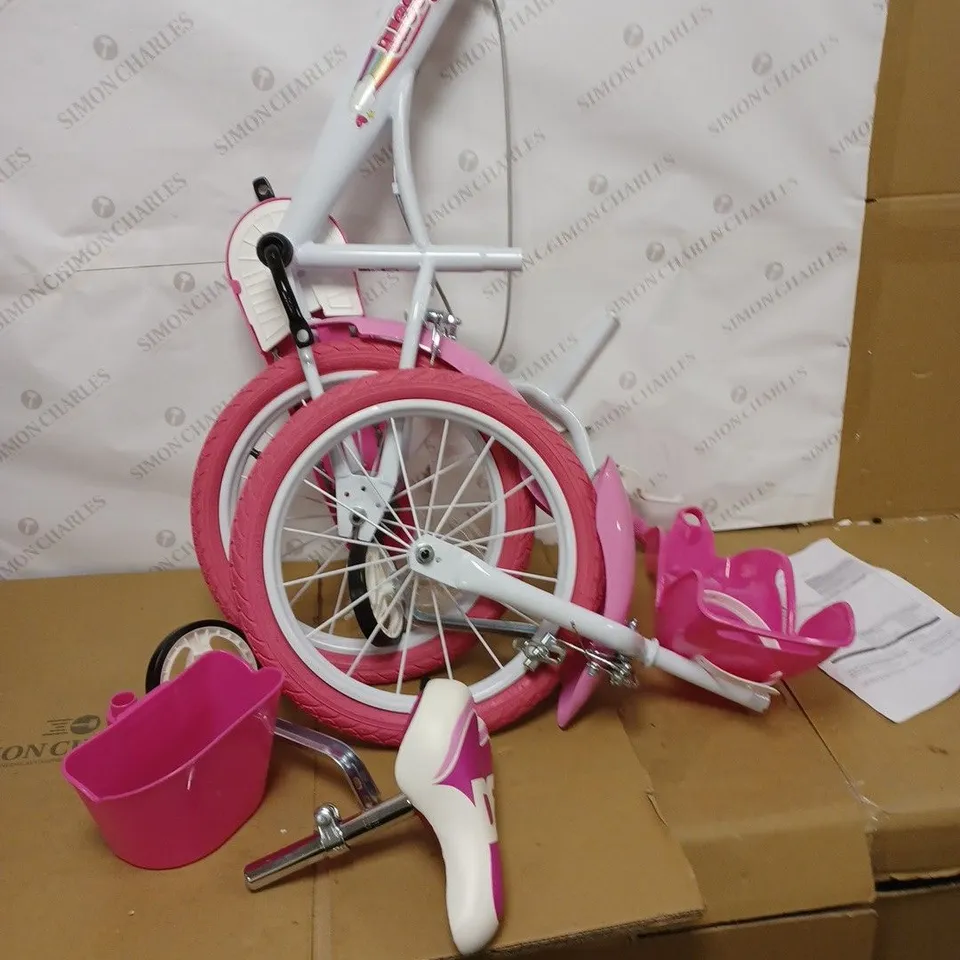 BOXED DINO UNICORN 16 INCH BIKE  RRP £149.99