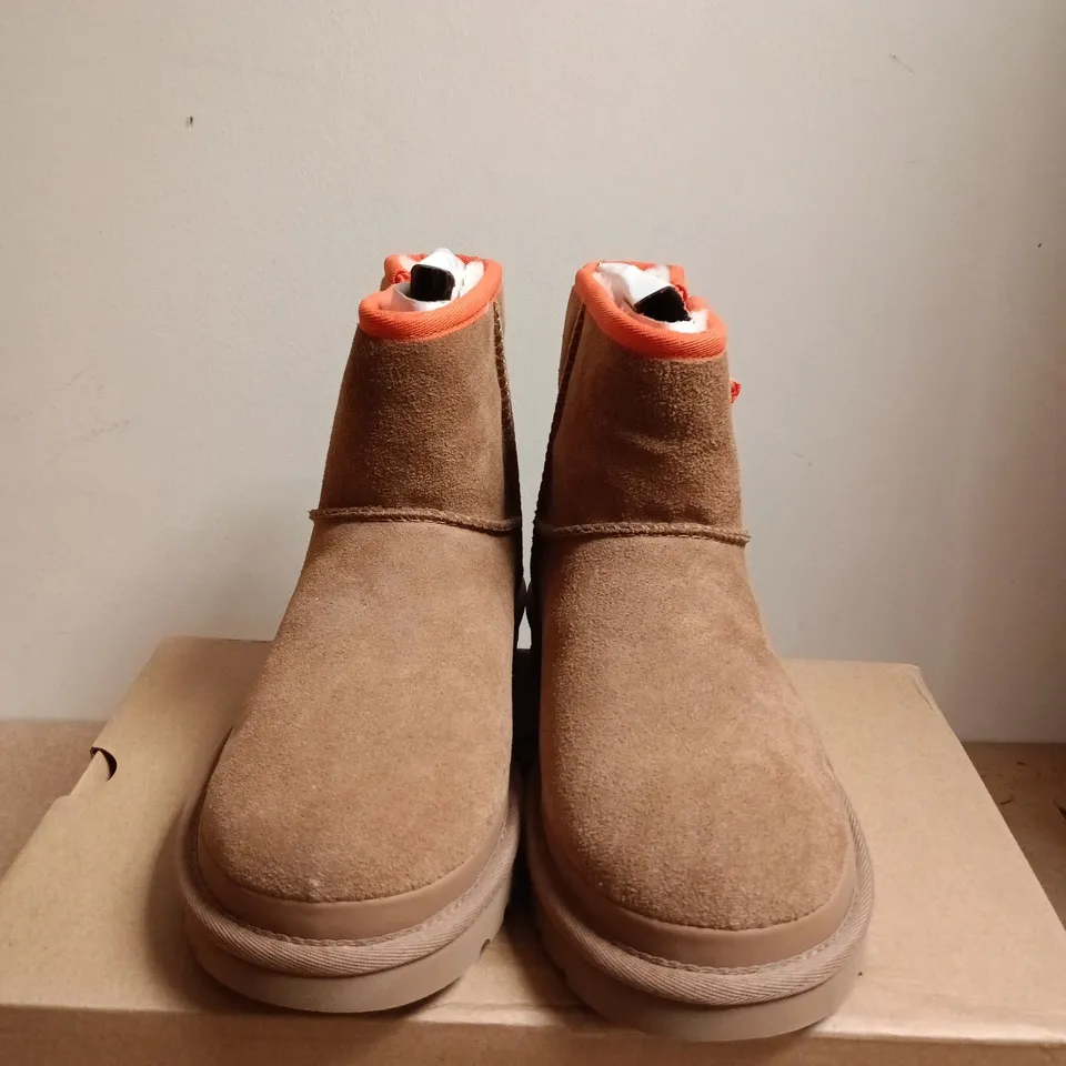BOXED PAIR OF UGG TASMAN GTX WOMEN'S SUEDE ANKLE BOOTS –UK SIZE 6