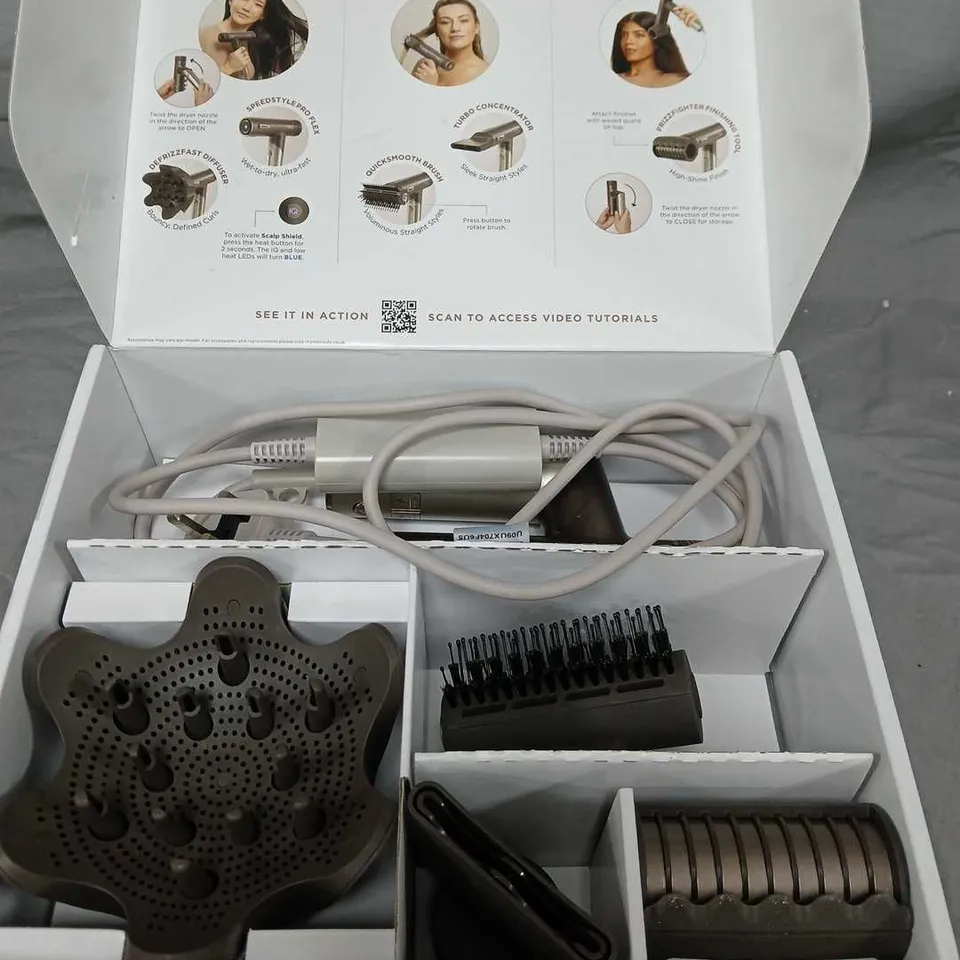 SHARK SPEEDSTYLE PRO FLEX 4-IN-1 HIGH-VELOCITY HAIR DRYER SYSTEM