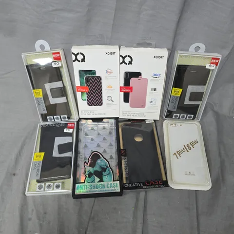 APPROXIMATELY 50 ASSORTED PHONE CASES FROM VARIOUS BRANDS AND IN VARIOUS STYLES FOR PHONES SUCH AS 6G, IPHONE X, IP 15 PLUS, ETC - COLLECTION ONLY