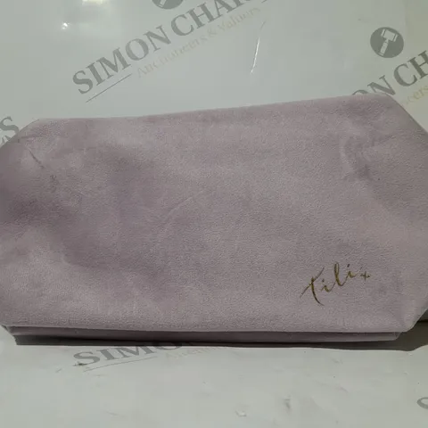 SET OF 2 OF TILI X WASHED SUEDE WASH BAG IN PINK