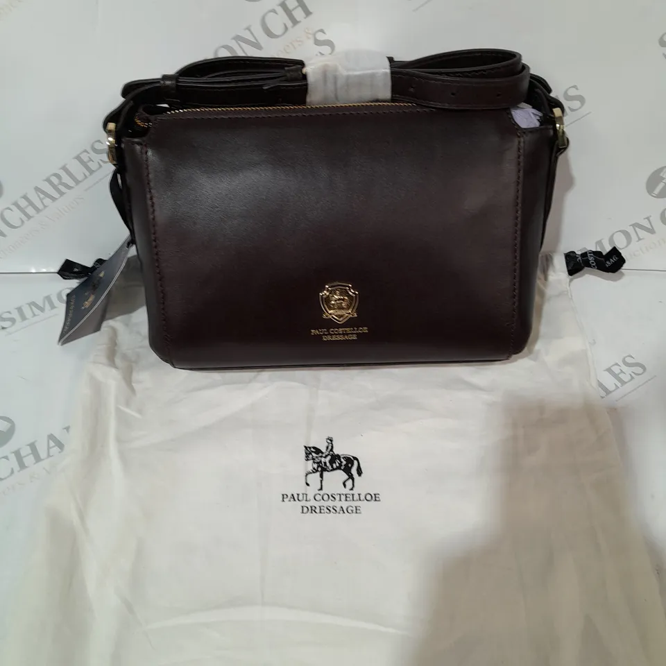 PAUL COSTELLOE BROWN LEATHER BAG