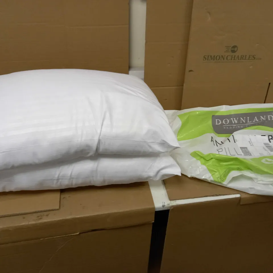 DOWNLAND BEDDING COMPANY - ANTI ALLERGY PILLOW X2