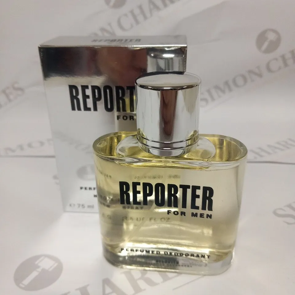 APPROXIMATELY 19 BOXED REPORTER FOR MEN PERFUMED DEODORANT NATURAL SPRAY 75ML