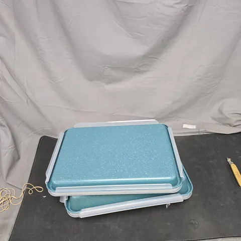 CURTIS STONE SET OF 2 DURA PAN ROAST AND BAKE STORE PAN