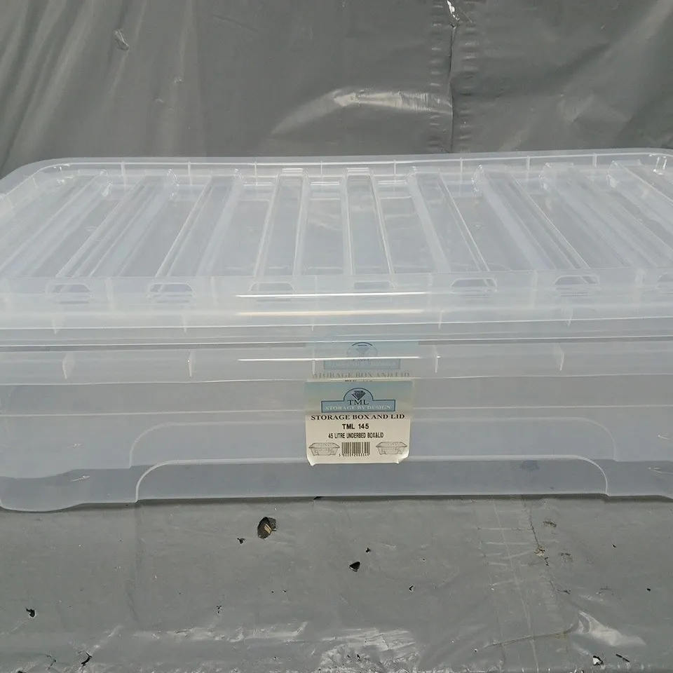 2X TML STORAGE BOX AND LID 45LITRE - COLLECTION ONLY