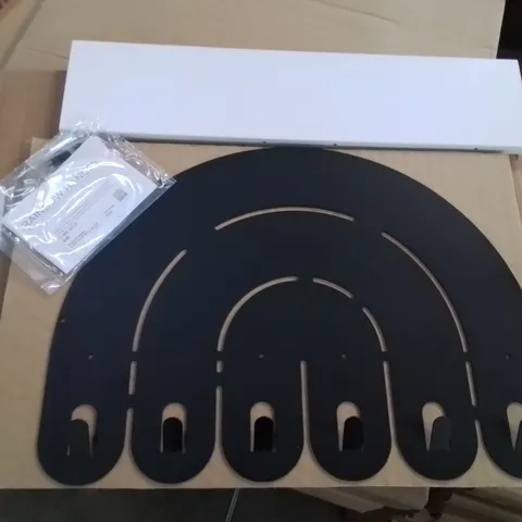 BRAND NEW RAINBOW DESIGN WALL MOUNTED METAL HANGER