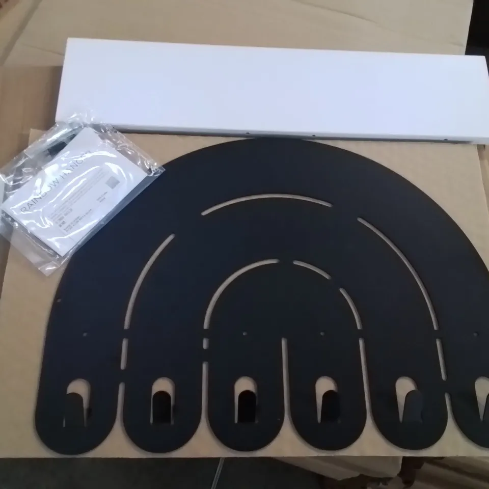 BRAND NEW RAINBOW DESIGN WALL MOUNTED METAL HANGER