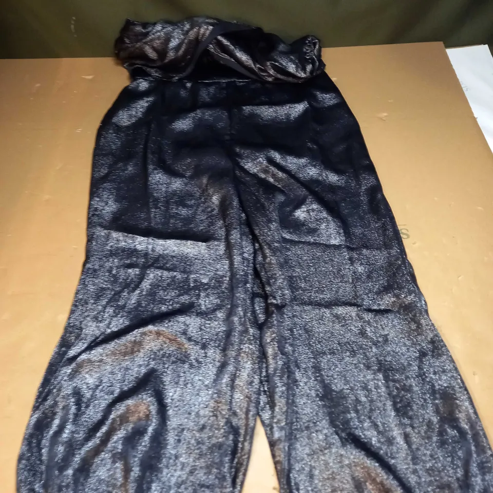 LAME HALTER NECK JUMPSUIT SIZE 14