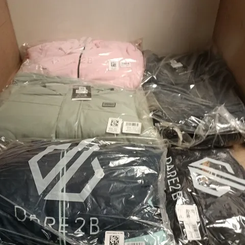 APPROXIMATELY 15 ASSORTED BRAND NEW DARE2B KIDS CLOTHING ITEMS IN VARIOUS SIZES, STYES & COLOURS TO INCLUDE REPRISE II TROUSERS, IMPOSE IV JACKET, SHREDDER JACKET, ETC - COLLECTION ONLY