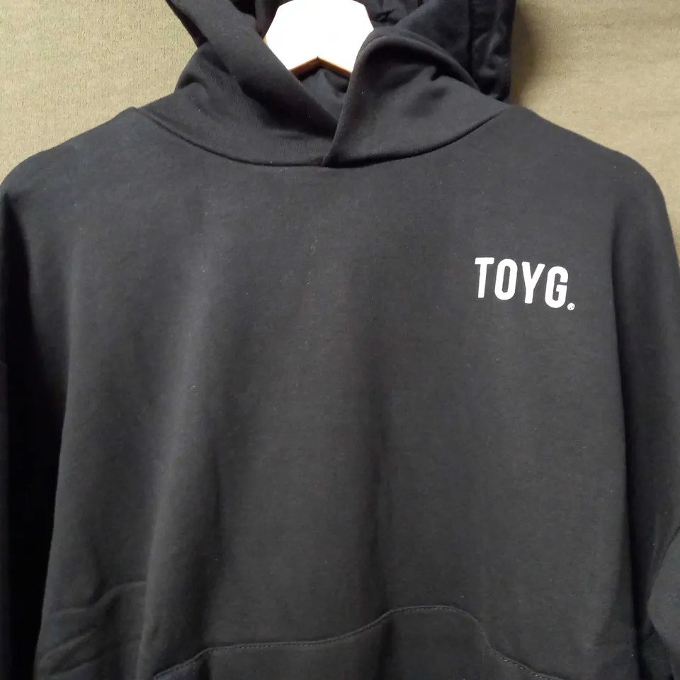 TOYG GYM SWEATS HOODIE IN BLACK - LARGE