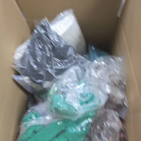 LARGE BOX OF APPROX 20 ASSORTED CLOTHING ITEMS