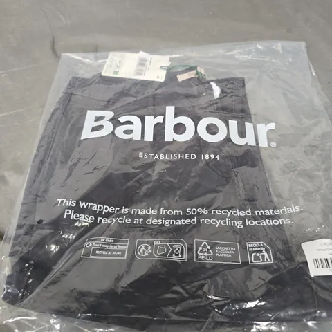 BARBOUR BLACK CHINO TROUSER SIZE 10