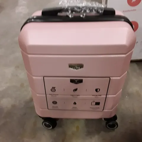 UNBOXED KEPLIN LUGG SMALL SIZE TRAVEL LUGGAGE WITH WHEELS PINK COLOUR 
