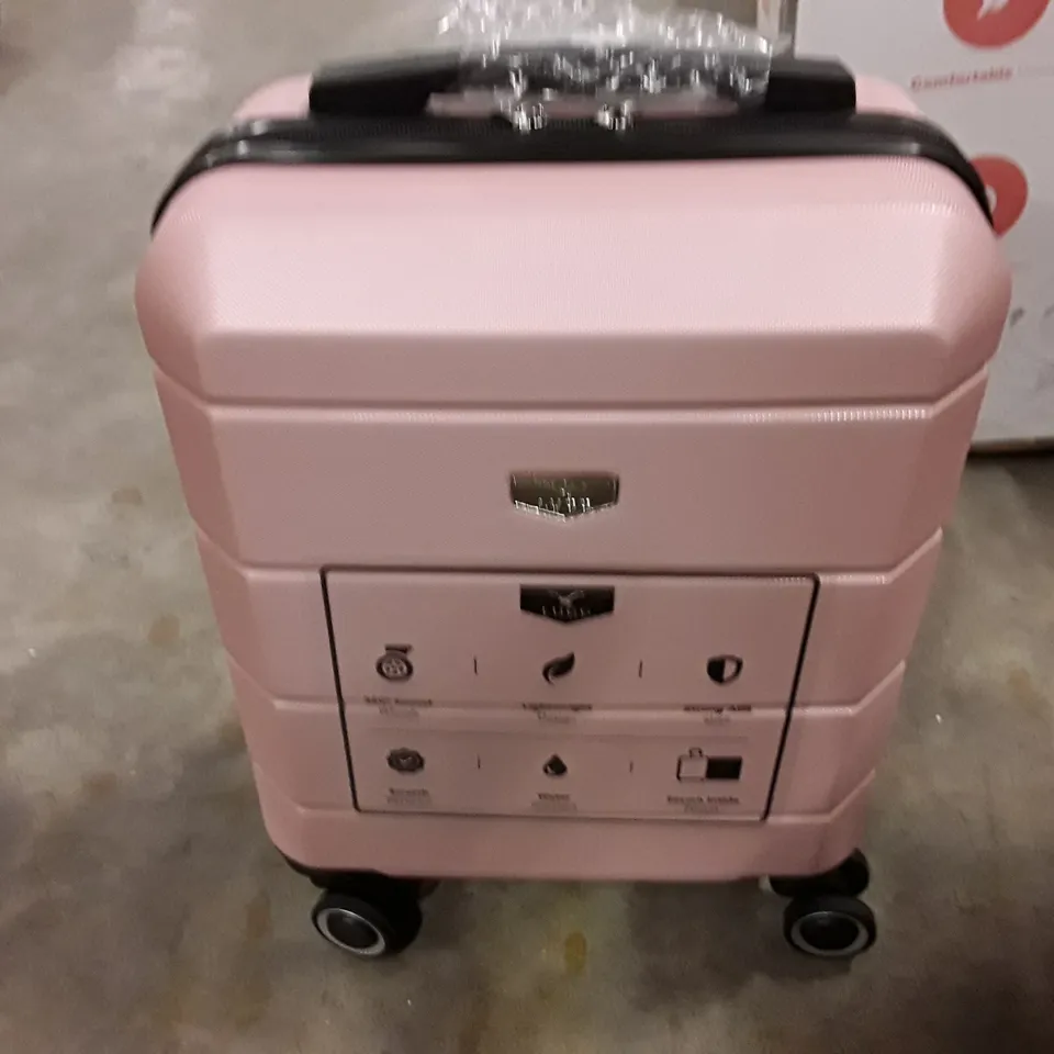 UNBOXED KEPLIN LUGG SMALL SIZE TRAVEL LUGGAGE WITH WHEELS PINK COLOUR