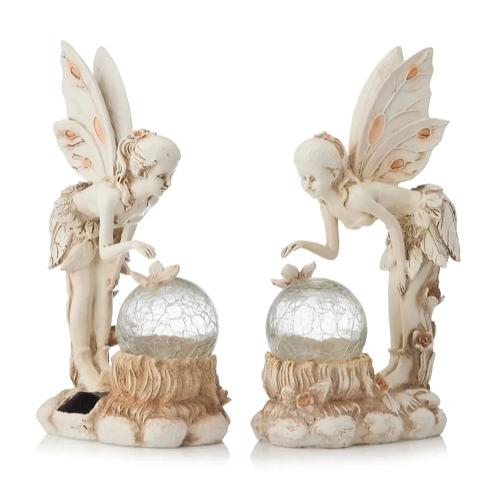 BOXED GARDEN REFLECTIONS SET OF 2 SOLAR FAIRIES