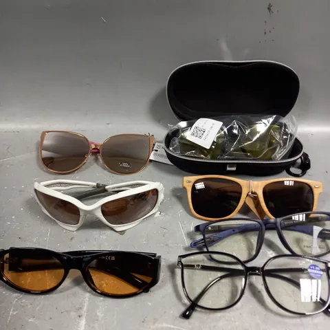 APPROXIMATELY 10 ASSORTED GLASSES/SUNGLASSES IN VARIOUS DESIGNS