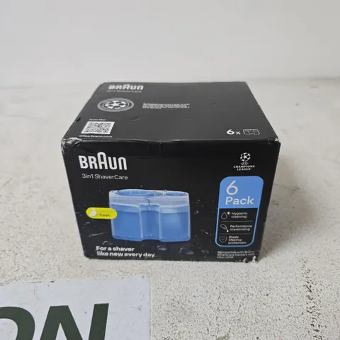 BRAUN 3IN1 SHAVERCARE – 6 CARTRIDGES (BOXED)