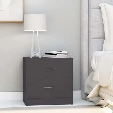 BOXED ALFREDINA MANUFACTURED WOODEN BEDSIDE TABLE 