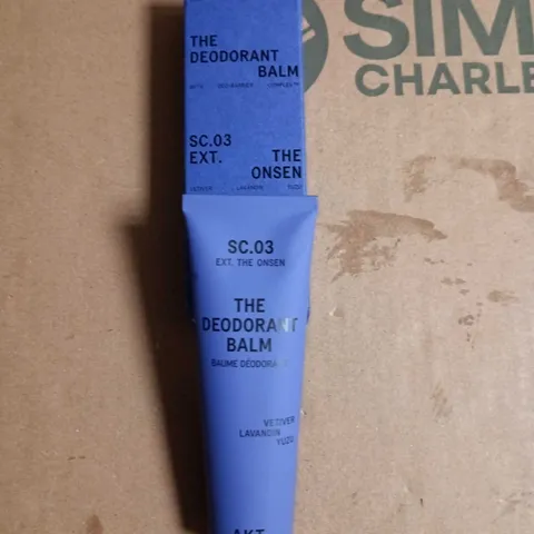 AKT THE DEODORANT BALM – VETIVER, LAVANDIN & YUZU, SC.03 EXT. THE ONSEN