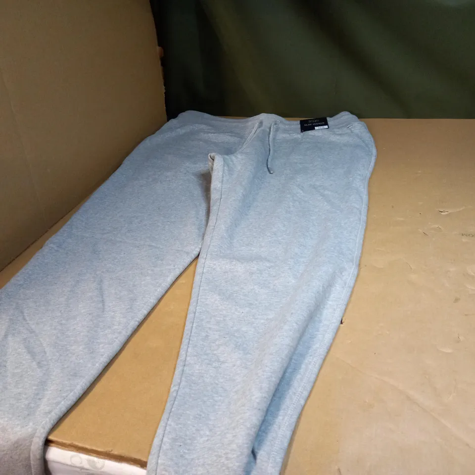 PAIR OF GREY SLIM JOGGERS - L 