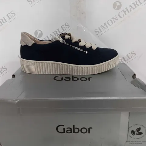 BOXED GABOR GAB31501 TRAINERS IN NAVY - EU 39