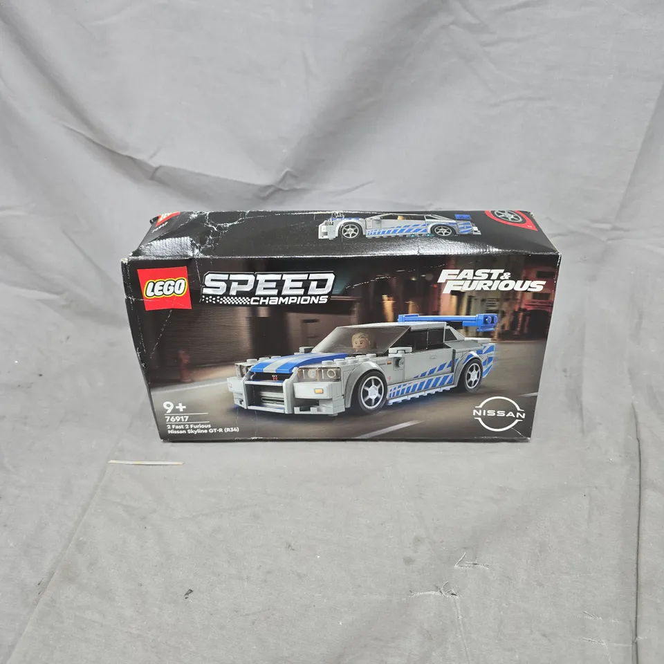 BOXED LEGO SPEED CHAMPION FAST AND FURIOUS - 2 FAST 2 FURIOUS NISSAN SKYLINE GT-R - 76917
