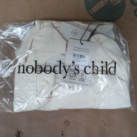BAGGED NOBODY'S CHILD STIRLING TANK TOP IN CREAM SIZE UK 14