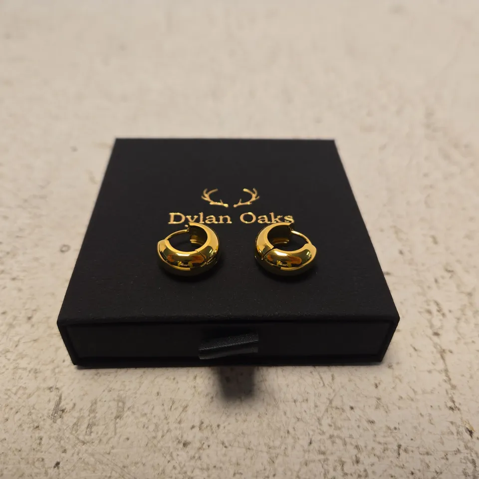 DYLAN OAKS GOLD HOOP EARRINGS