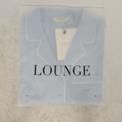 BAGGED LOUNGE PYJAMA SHIRT IN BLUE SIZE XS