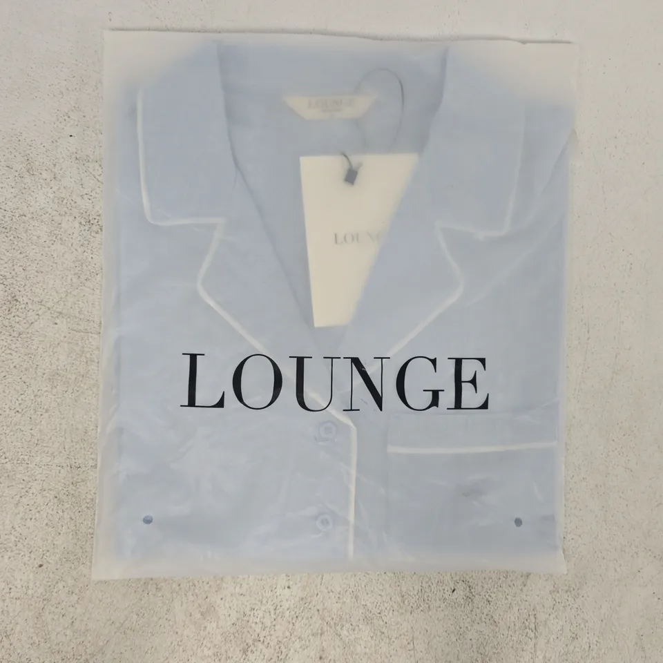 BAGGED LOUNGE PYJAMA SHIRT IN BLUE SIZE XS