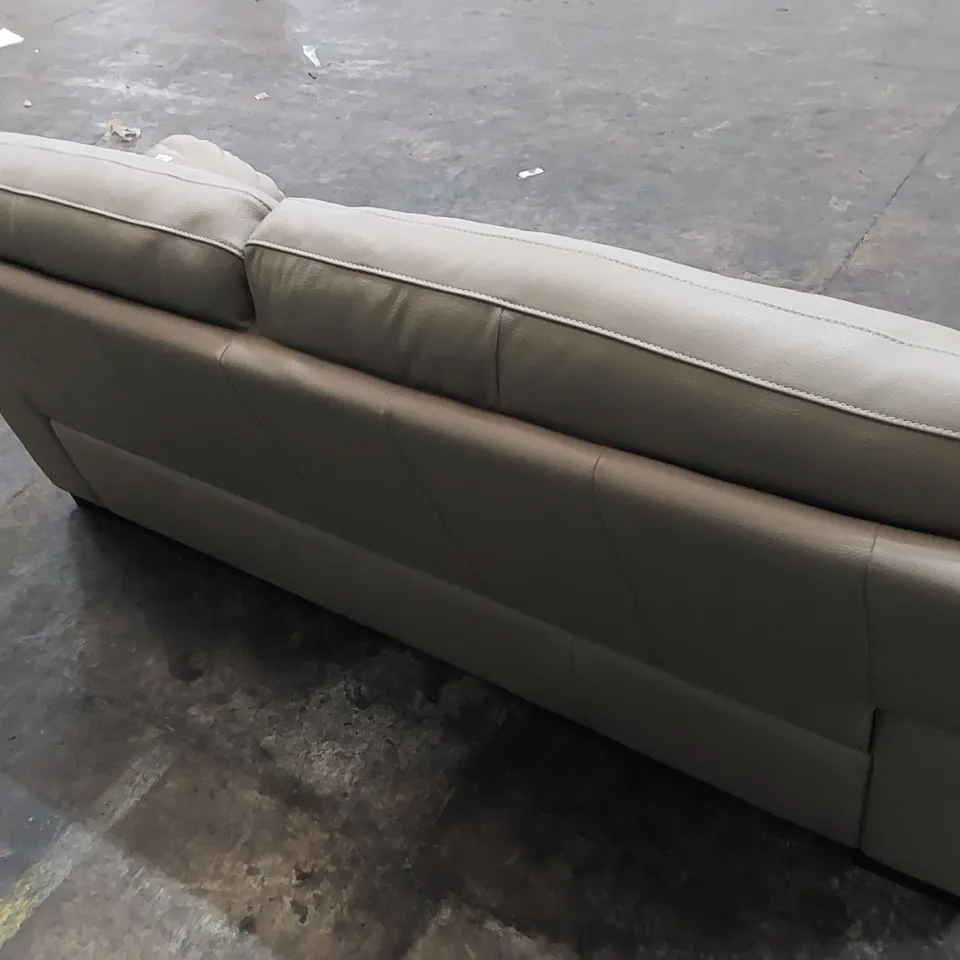 DESIGNER 3-SEATER LEATHER SOFA 