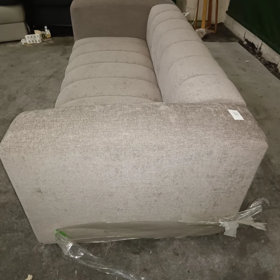 JAY TAUPE FABRIC 3-SEATER SOFA