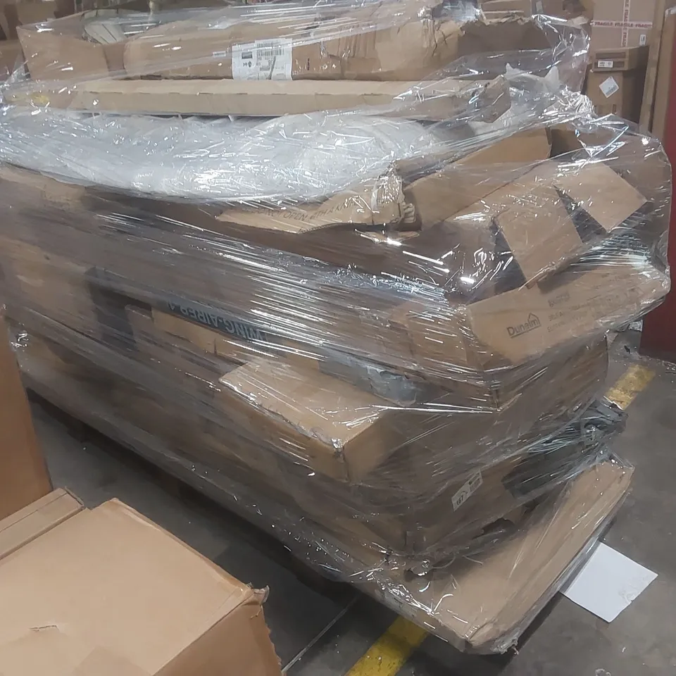 PALLET CONTAINING A LARGE QUANTITY OF ASSORTED FURNITURE PARTS ECT