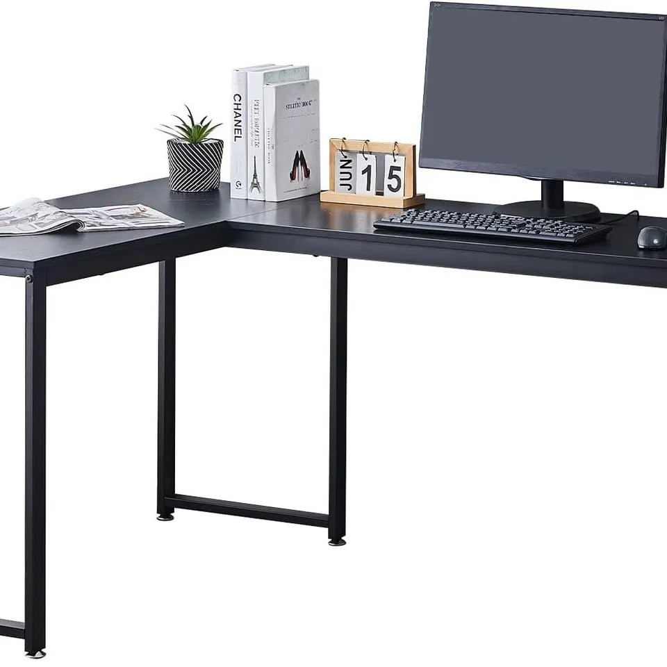 BOXED CORNER COMPUTER DESK