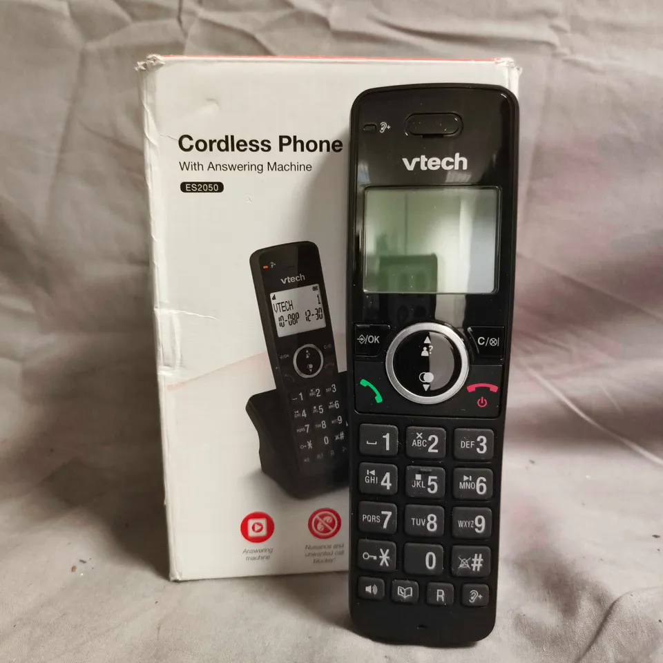 VTECH CORDLESS PHONE WITH ANSWERING MACHINE ES2050 – HANDSET WITH BOXED PACKAGING